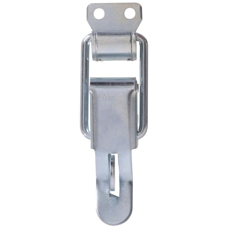 Zinc-plated narrow locking draw catch for cabinets and furniture hardware in home improvement and latches collections