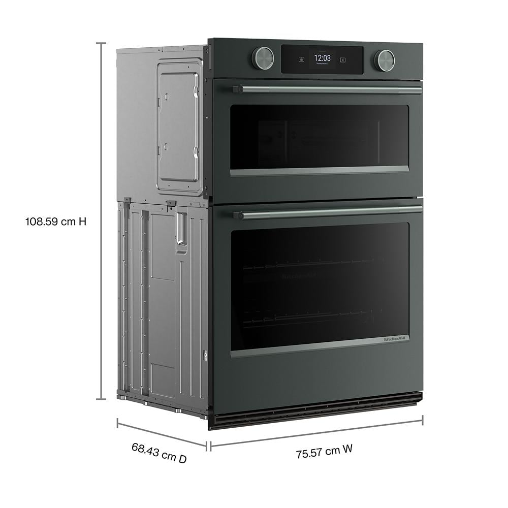 30-inch Smart Electric Combo Wall Oven with Intelligent Cooking Camera - Juniper