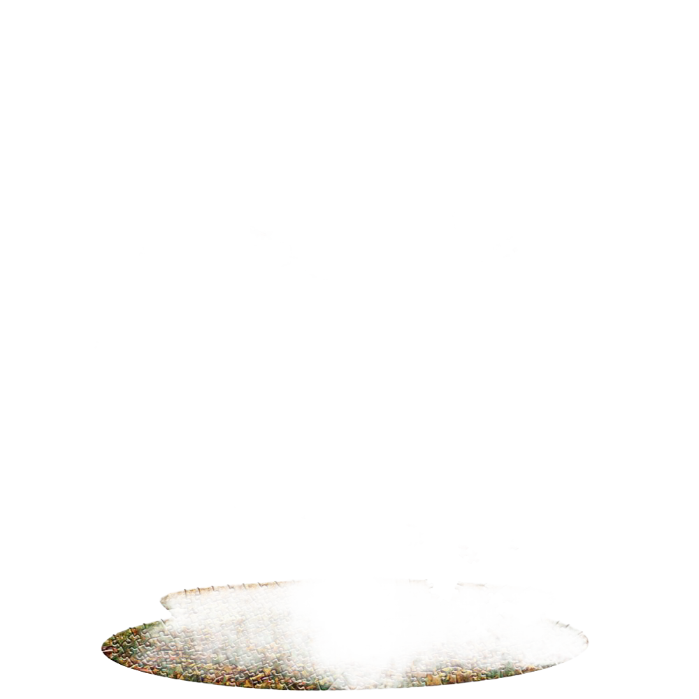 Partially assembled shaped jigsaw puzzle depicting a sugar maple tree with colorful autumn leaves, for puzzles collections under $50.