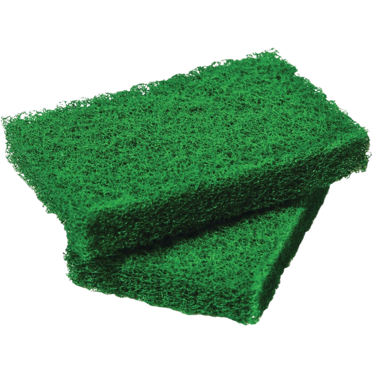 Green abrasive scrubber refills designed for tile and tub cleaning, part of cleaning tools under $50 collection.