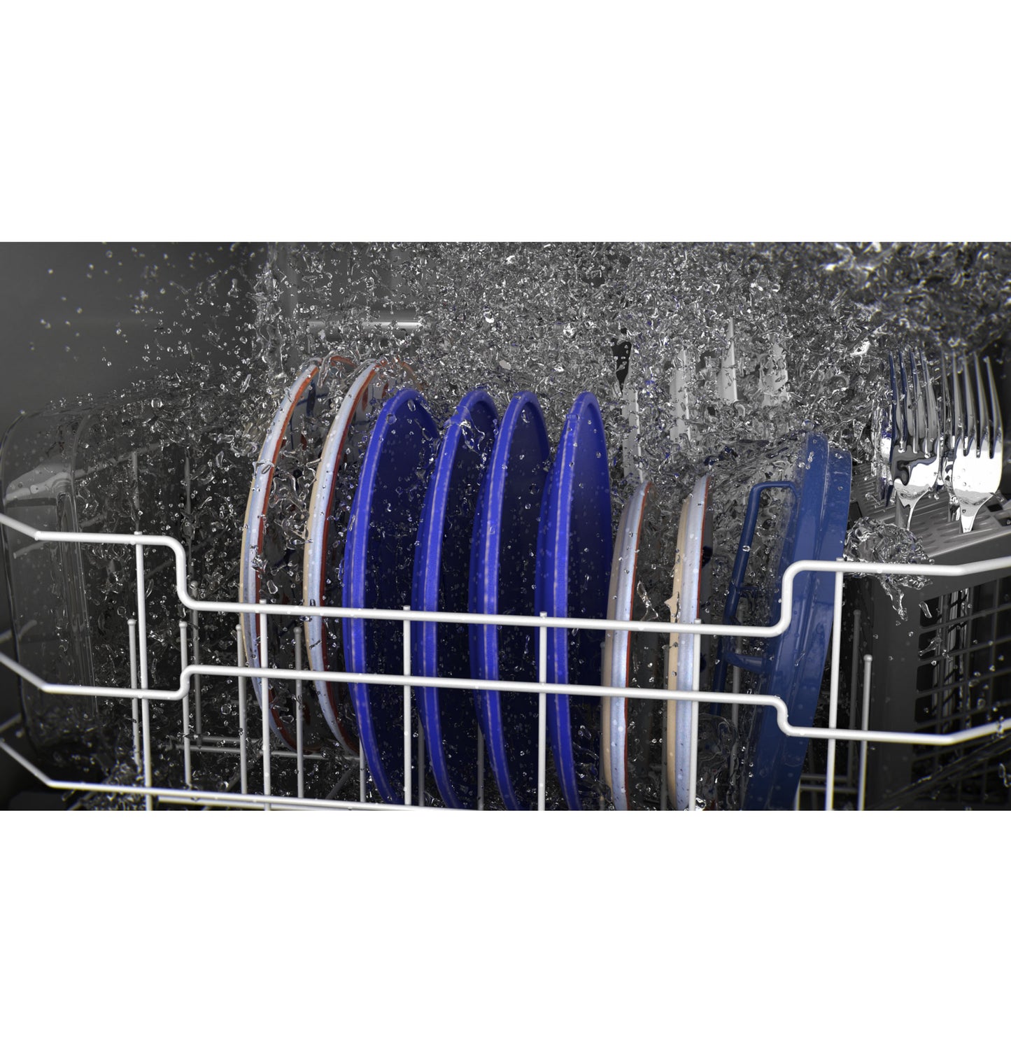 GE® ENERGY STAR® Top Control with Stainless Steel Interior Door Dishwasher with Sanitize Cycle & Dry Boost