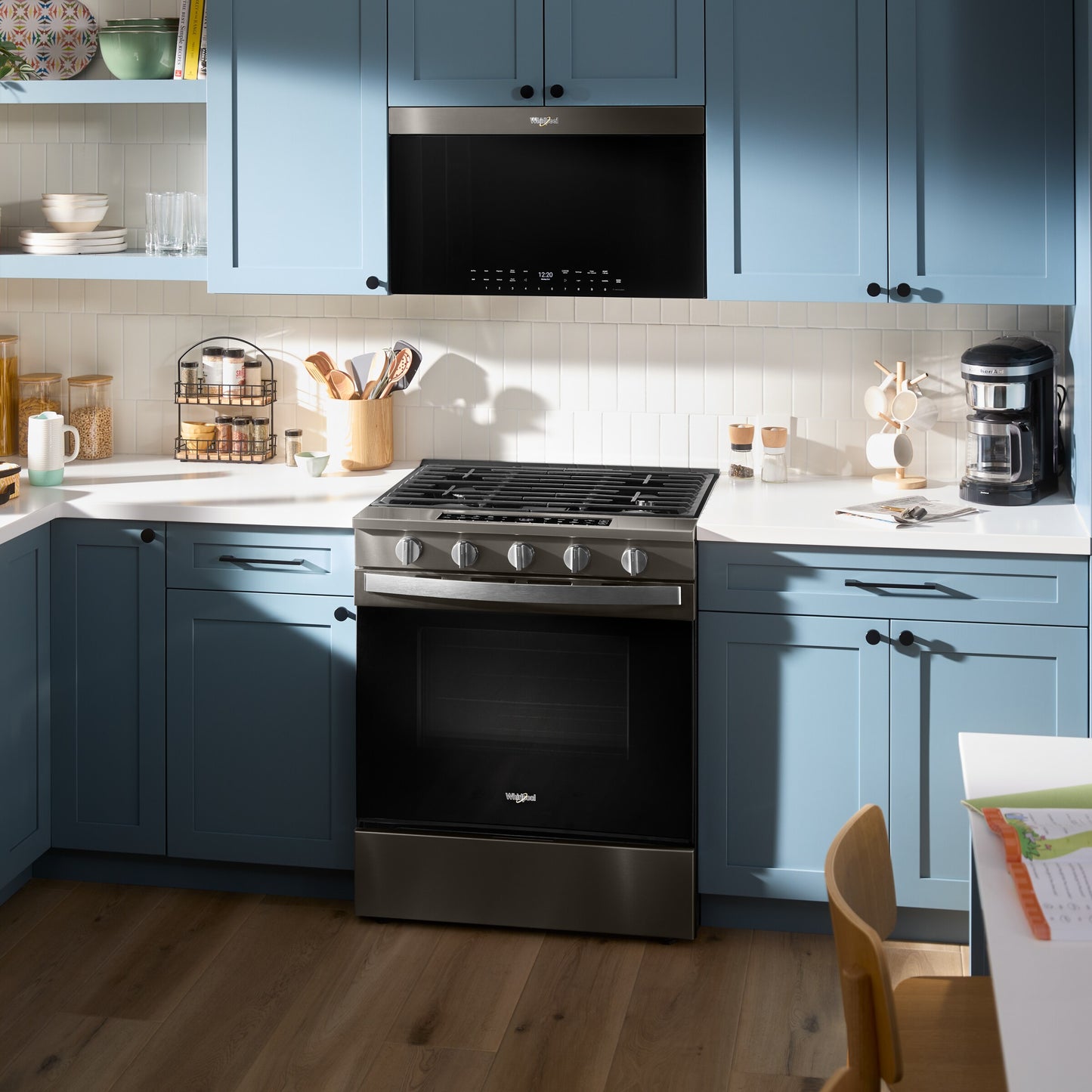 30-inch Smart Slide In Gas Range with Air Cooking Technology, No Preheat Air Fry, Steam/Self Clean and High Speed Preheat