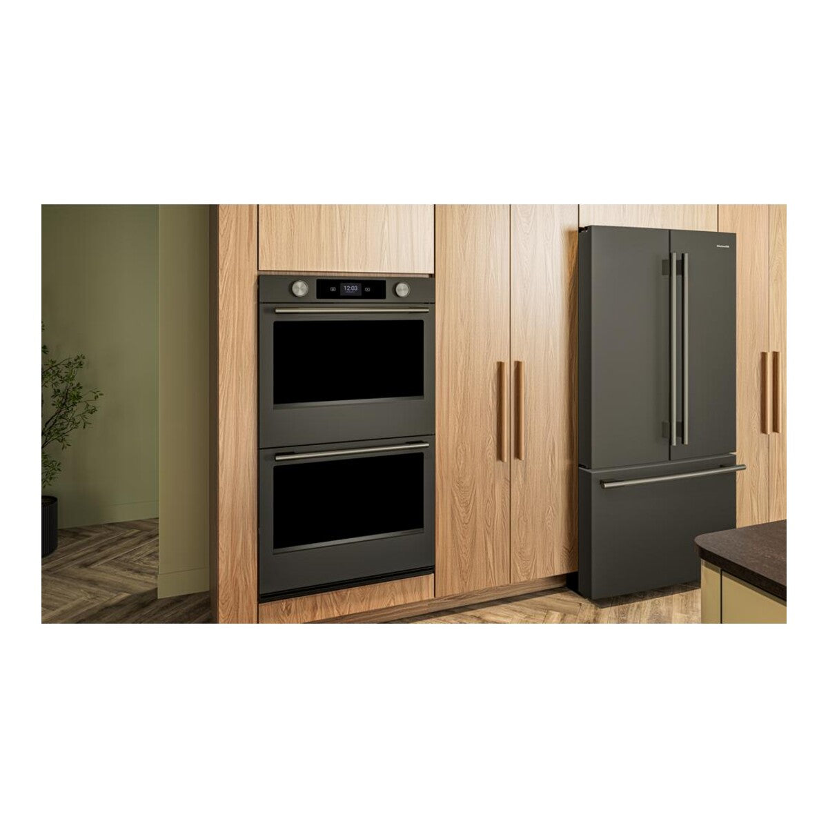 30-inch Smart Electric Double Wall Oven with Assisted Cooking Modes - Black Ore
