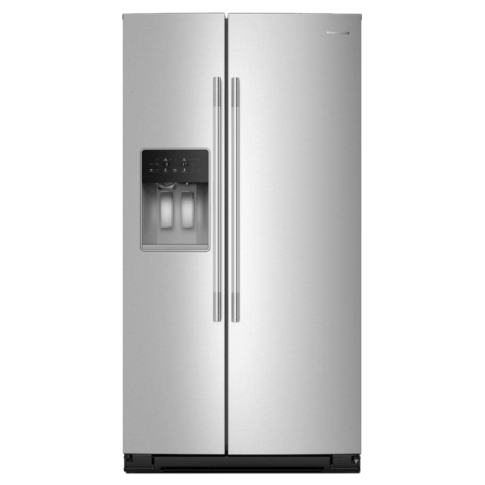 20.8 Cu. Ft. 36-Inch Counter-Depth Side-by-Side Refrigerator with Exterior Ice and Water Dispenser in PrintShield® Finish