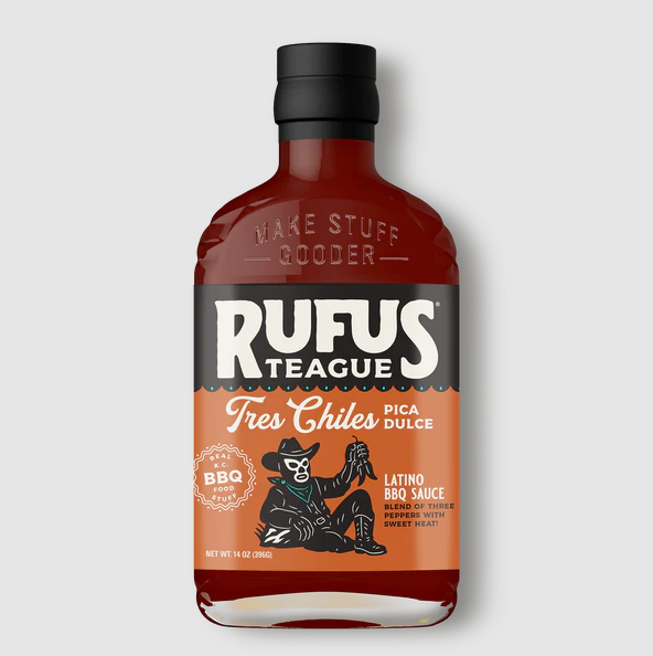 Rufus Teague Tres Chiles Pica Dulce BBQ Sauce, 14 oz.