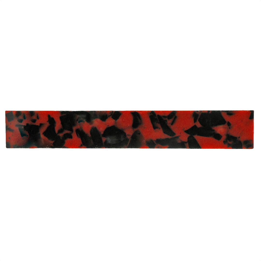 Red and black patterned acrylic pen blank for woodworking tools and home improvement projects under $50 collection