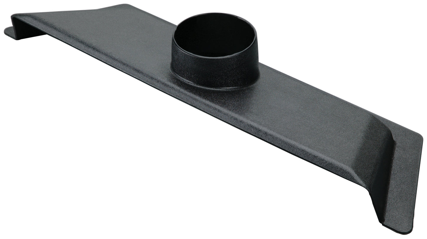 Black wide floor sweep attachment for dust collection in woodworking tools and home improvement collections