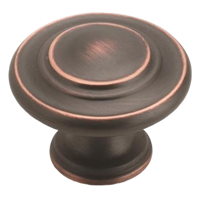 Classic oil-rubbed bronze cabinet knob with round shape for hardware and furniture accessories under $50 collections