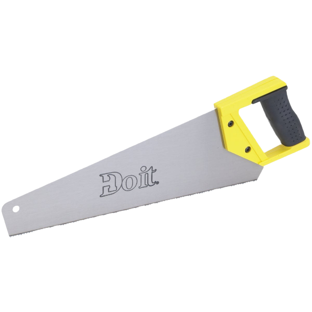 15-inch handsaw with yellow and black ergonomic handle for efficient cutting in home improvement projects