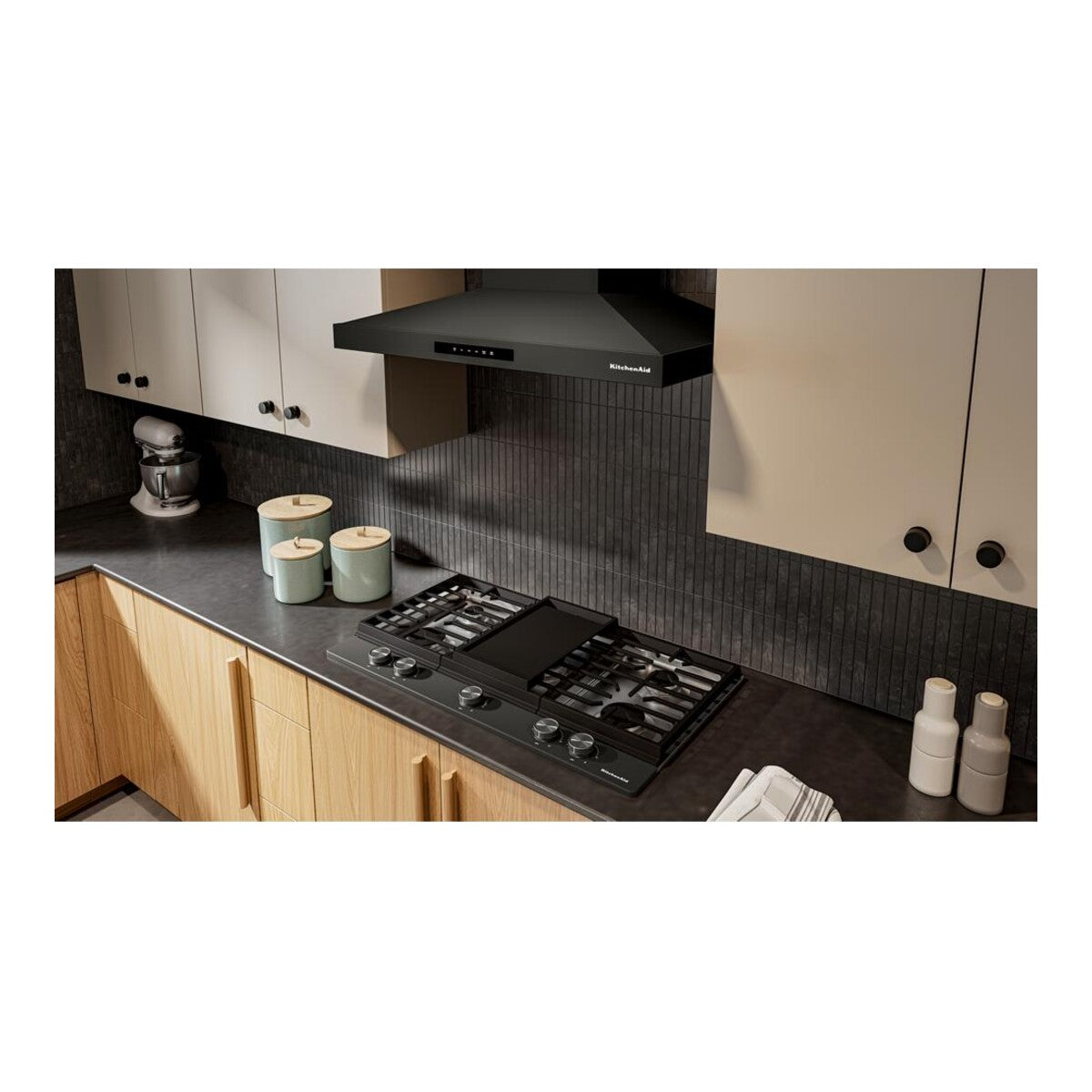 KitchenAid® 36 in. Gas Cooktop with 5 Burners and Integrated Wok Grate