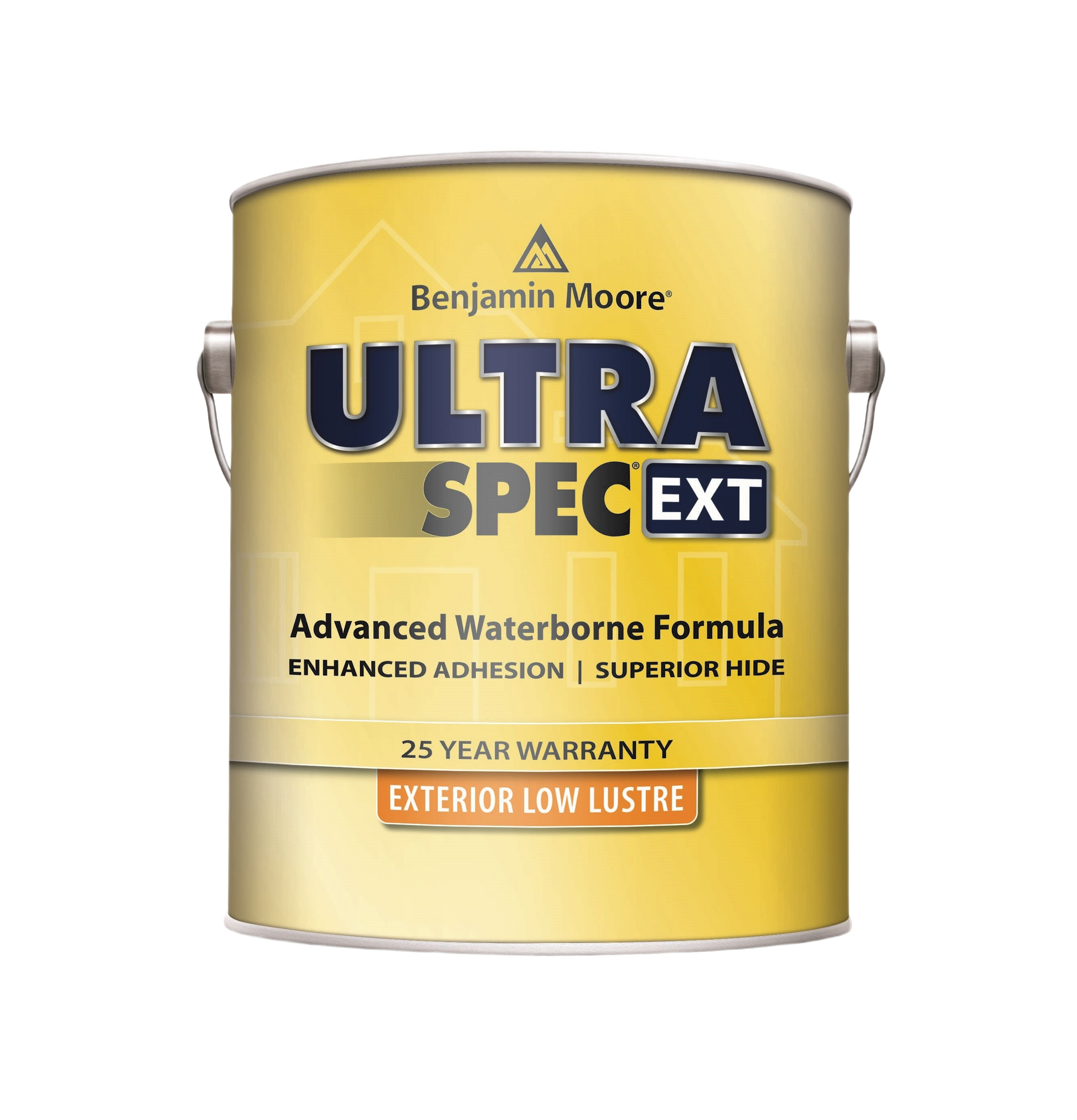 1-gallon exterior low lustre paint can with waterborne formula for long-lasting home improvement projects