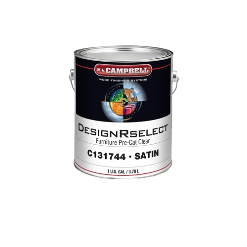 Gallon of satin clear pre-cat furniture lacquer for wood finishing in stains, sealers, and paint supplies collections