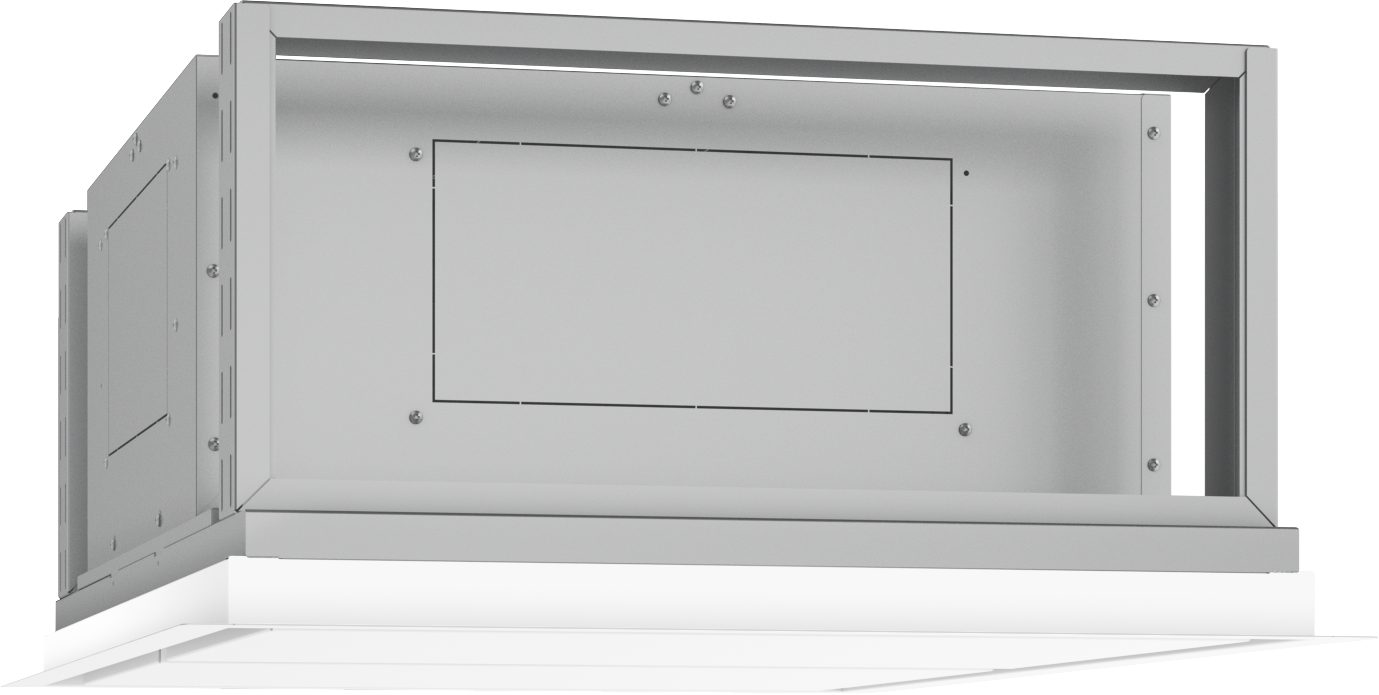 modern recessed kitchen island hood body in stainless steel for range hoods and home improvement appliances