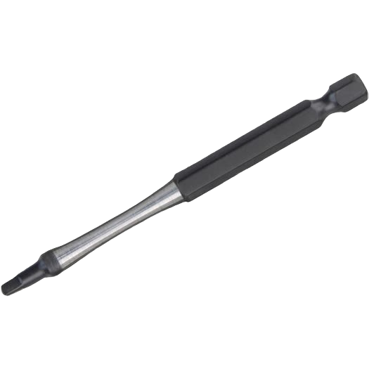 Durable black and silver impact duty square bit for power tools in drill bits and tool accessories collections
