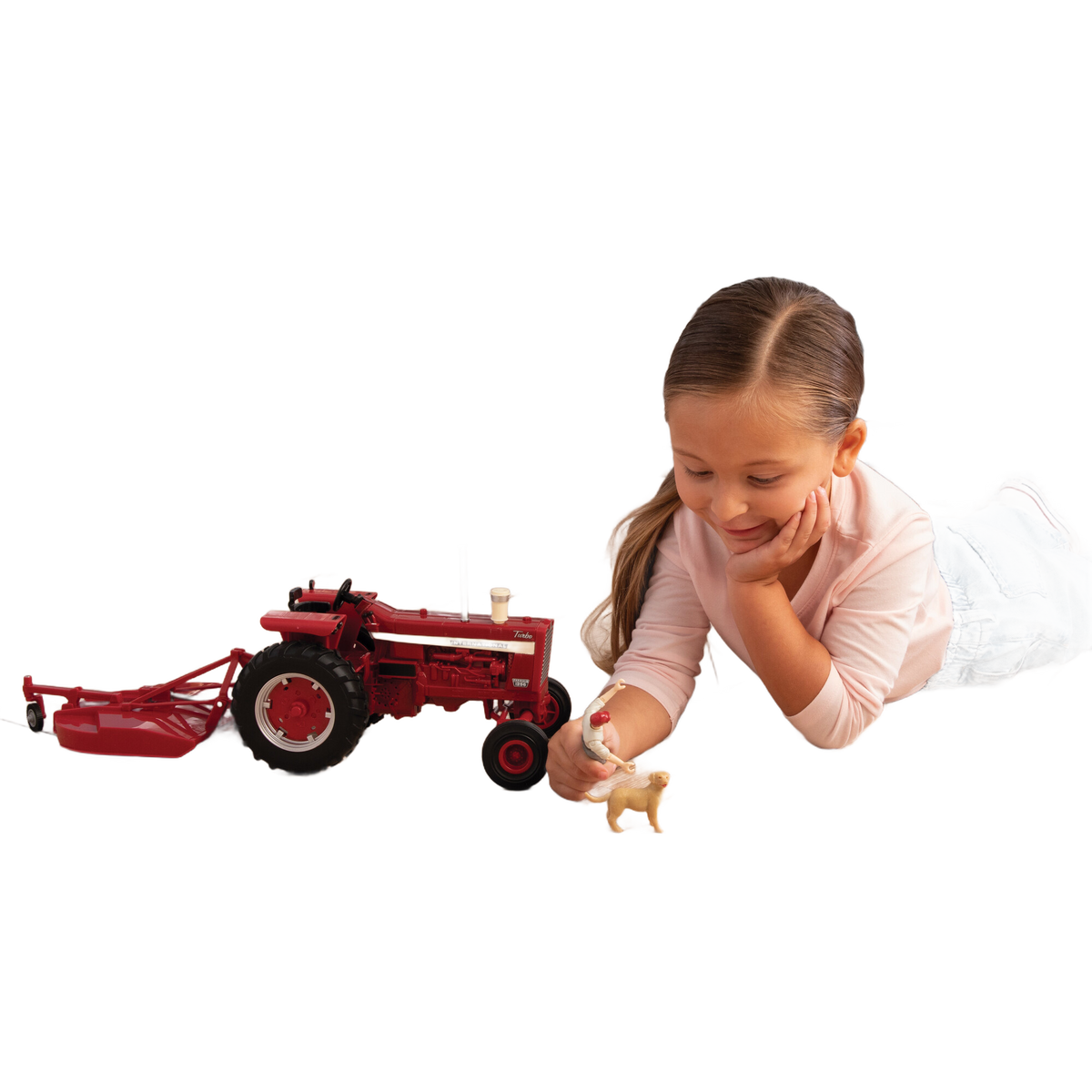 TOMY Big Farm Farmall 1:16 Scale 1256 Tractor with Mower