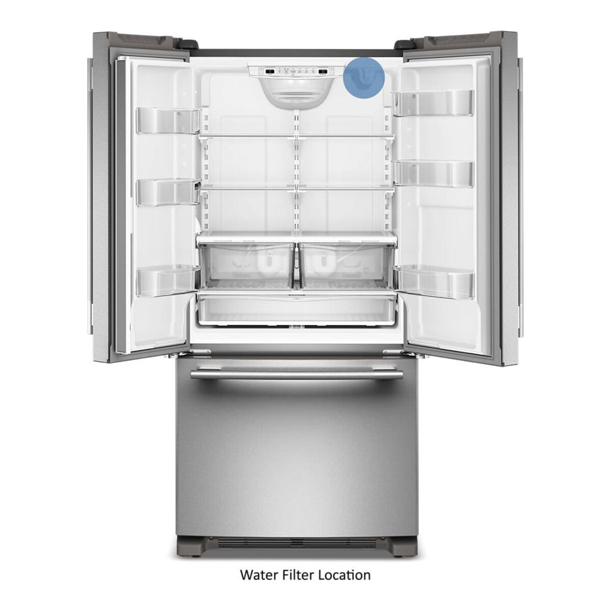 22 Cu. Ft. 33-Inch Bottom Mount Refrigerator with Right Door Swing in PrintShield® Stainless Steel