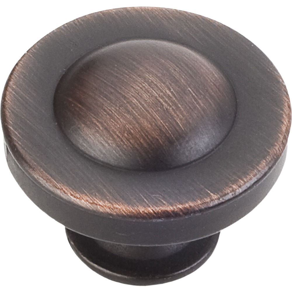 Cordova knob in brushed oil rubbed bronze finish for cabinetry in hardware and furniture accessories collections
