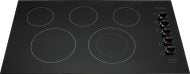 36" electric cooktop with black glass surface and five heating elements from Cooktops collection