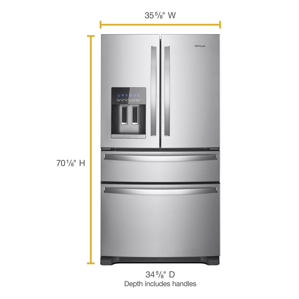 36-Inch Wide French Door Bottom Mount Refrigerator - 25 cu. ft.