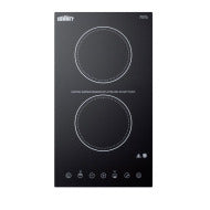 12" Wide 115V 2-Burner Radiant Cooktop
