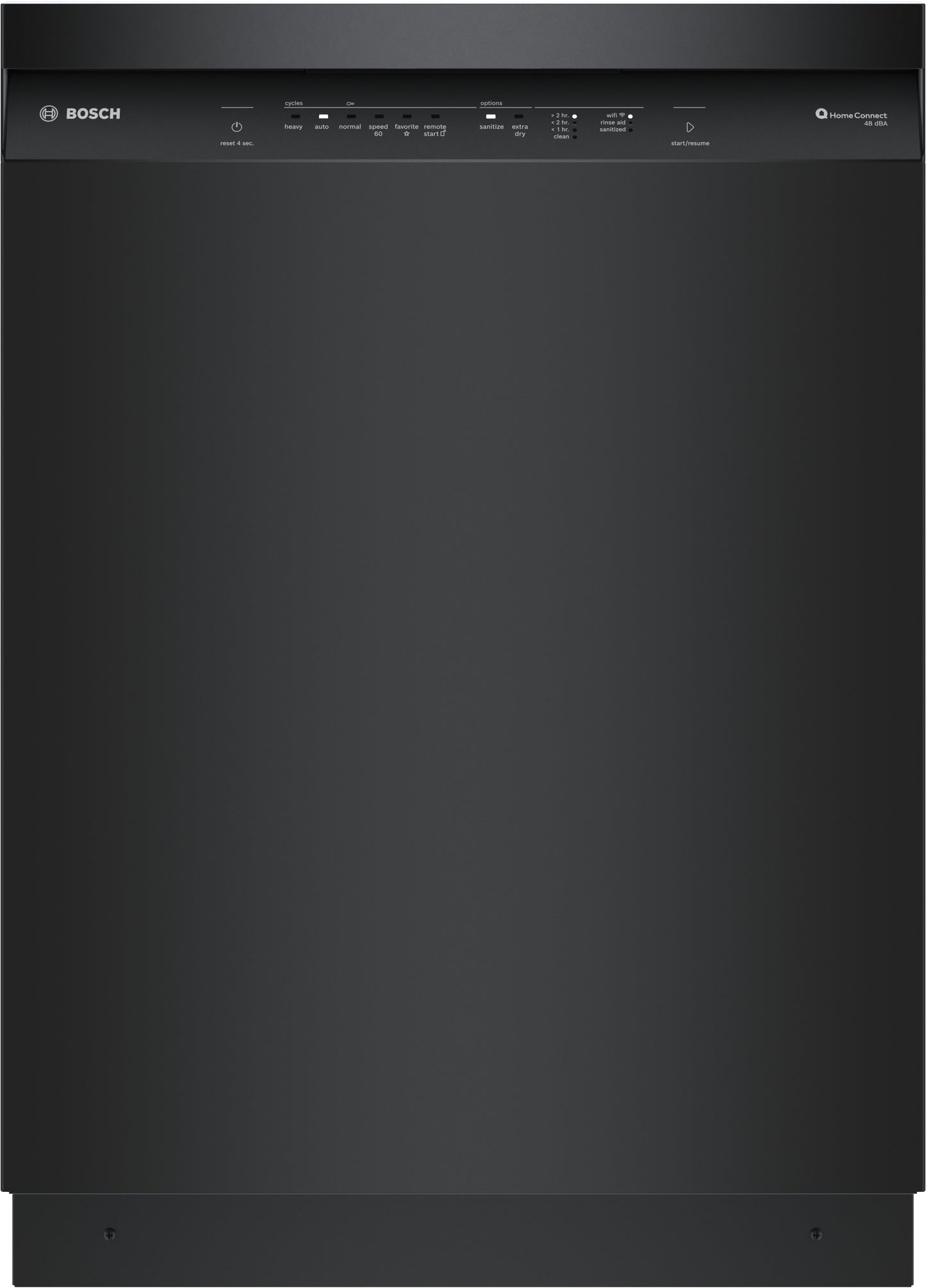 Black built-in 24-inch Bosch dishwasher with digital controls from dishwashers and kitchen appliances collection