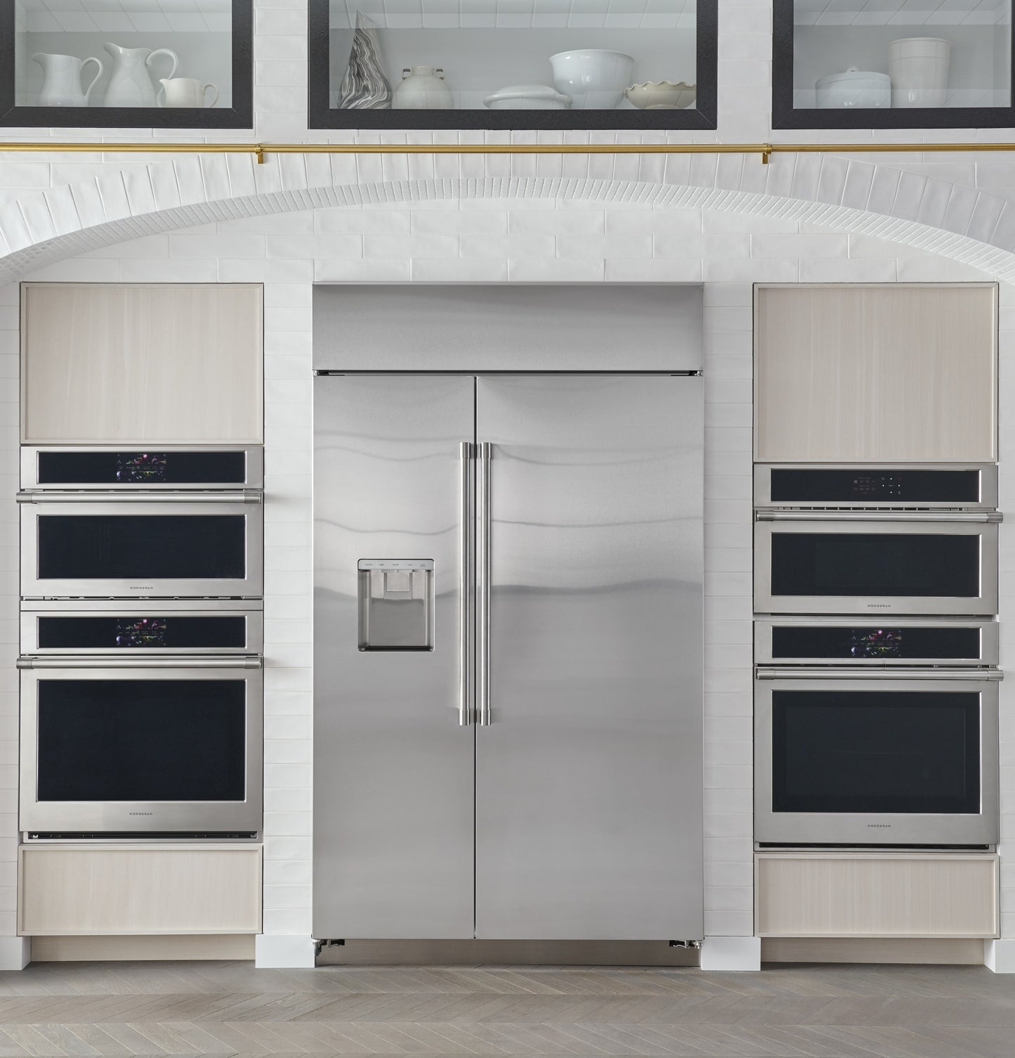 Monogram 48" Built-In Side-by-Side Refrigerator with Dispenser