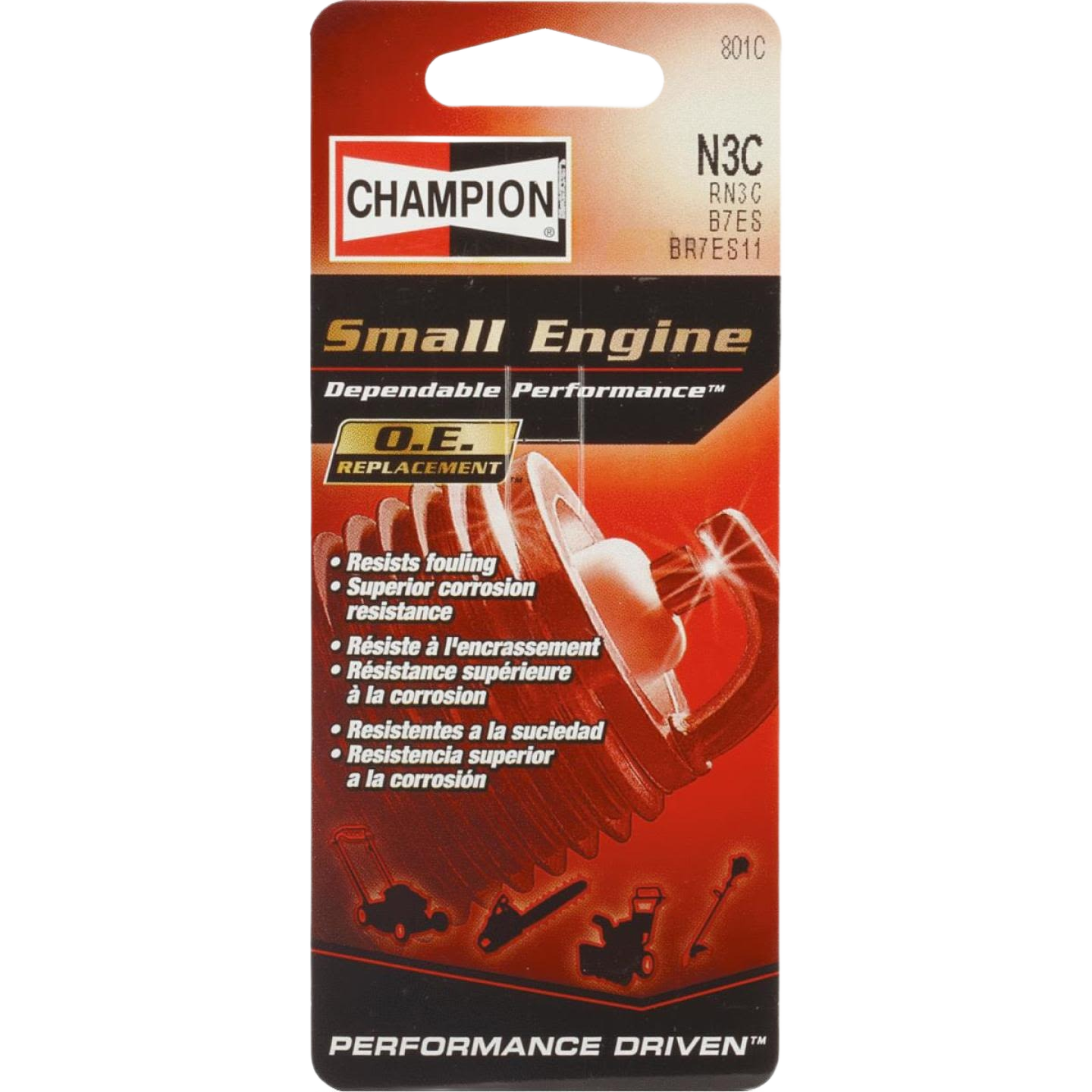 Champion N3C copper core spark plug for small engines, reliable performance, under $50 parts and lubricants collection