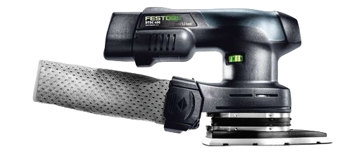 Compact cordless delta sander with dust extraction port and ergonomic grip for precise home improvement sanding tasks