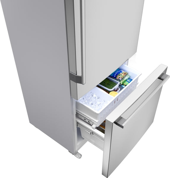 100 Series, Freestanding Bottom Freezer Refrigerator, Stainless steel (with anti-fingerprint), Total No Frost