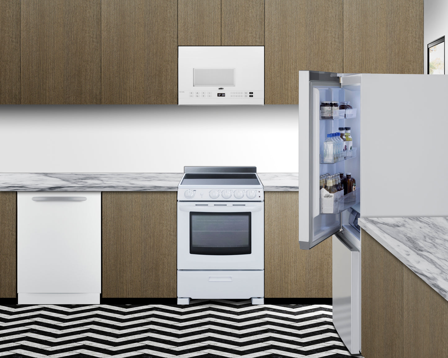 30" Wide Bottom-Mount Refrigerator-Freezer, Counter Depth