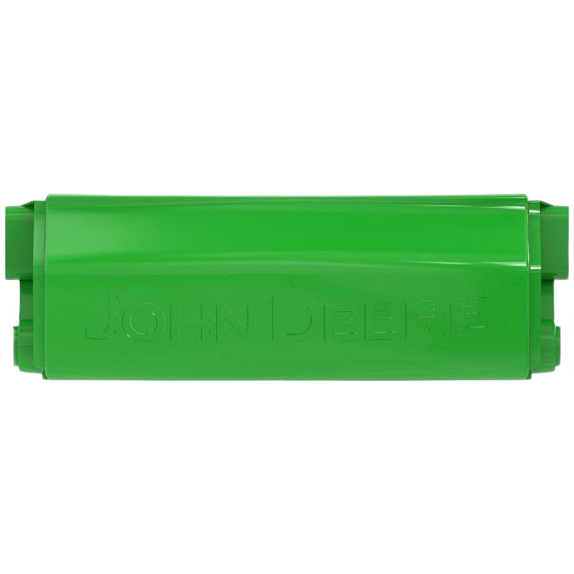Green front bumper for lawn tractors with embossed John Deere branding, ideal for automotive and mechanic tool collections under $100