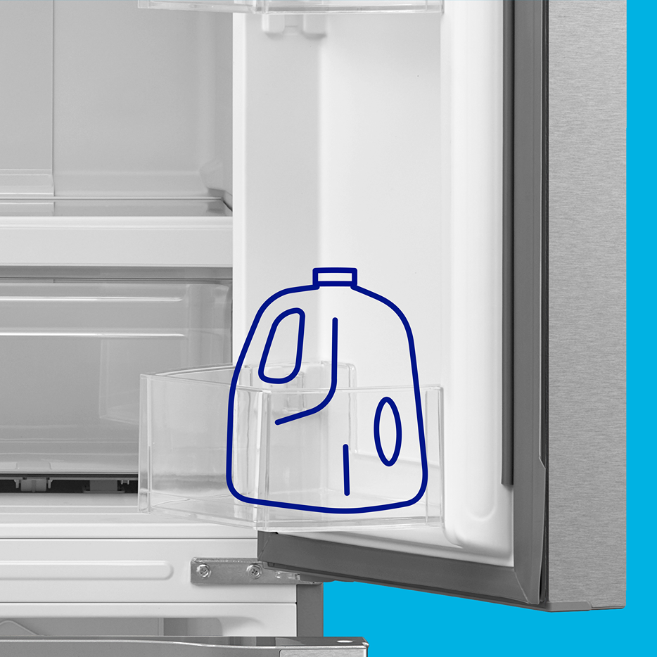 Element Electronics 18.4 cu. ft. French Door Refrigerator - White, ENERGY STAR (ERFD19CGCW)