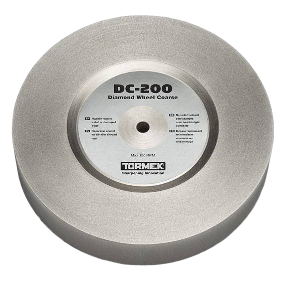 Gray coarse diamond grinding wheel for fast steel removal in woodworking tool accessories and home improvement collections