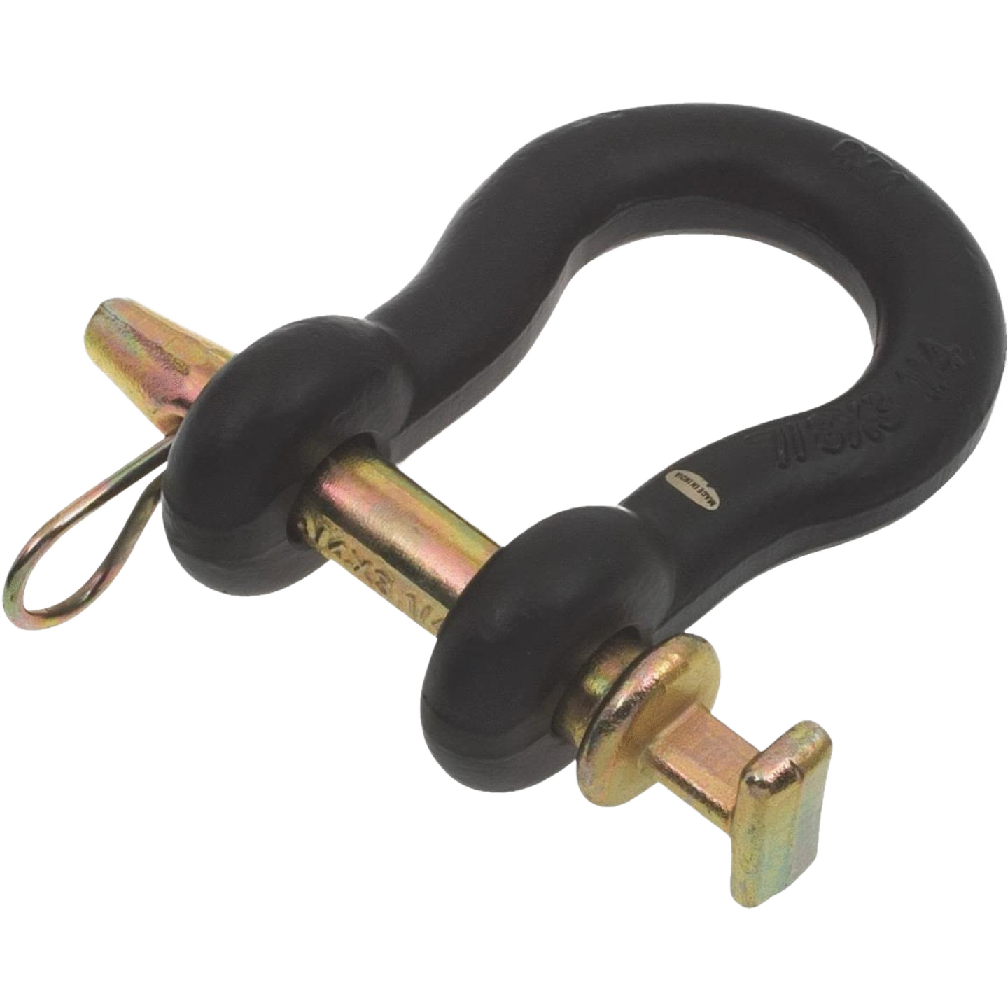 Black powder-coated forged twist clevis with heat-treated pin for durable home improvement and parts under $50 collections