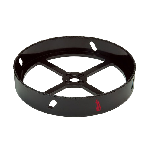 Carbide grit recessed light hole saw with continual rim for clean cuts in drywall and wood, part of woodworking tools under $50