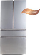CAFÉ™ ENERGY STAR® 23.2 Cu. Ft. Smart Counter-Depth 4-Door French-Door Refrigerator in Platinum Glass With Dual-Dispense AutoFill Pitcher