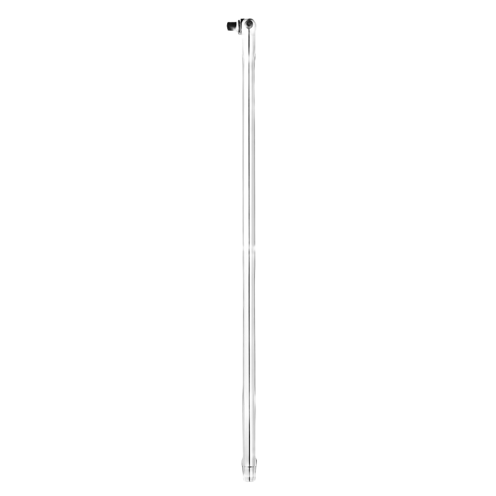 24-inch long heavy-duty chrome breaker bar with 1/2-inch drive for tools and home improvement projects