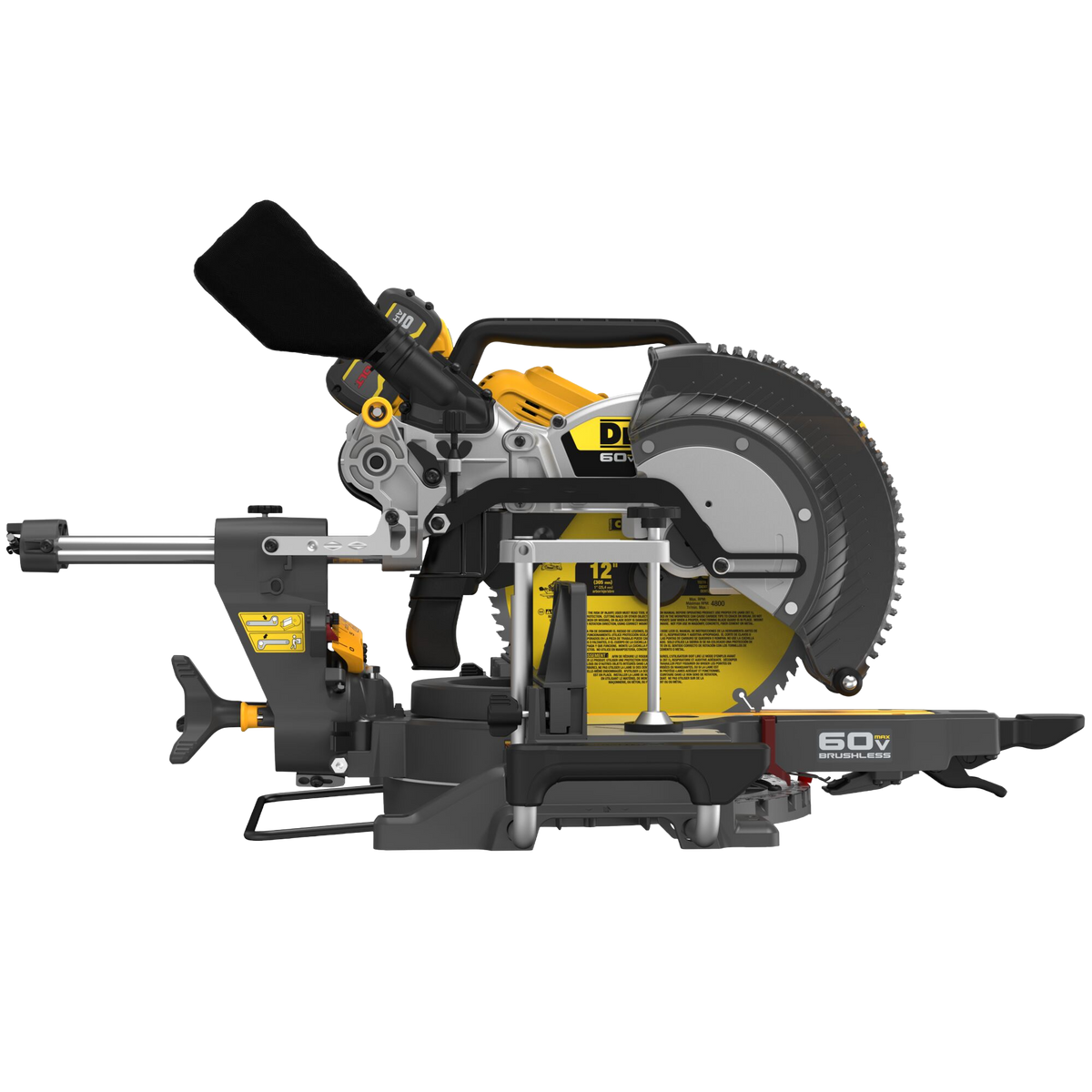 DEWALT 60V MAX* 12" Brushless Cordless Double-Bevel Sliding Miter Saw Kit