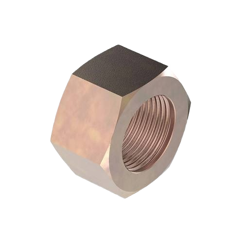 Hexagonal metal nut with internal threading, suitable for John Deere parts and home improvement hardware needs.