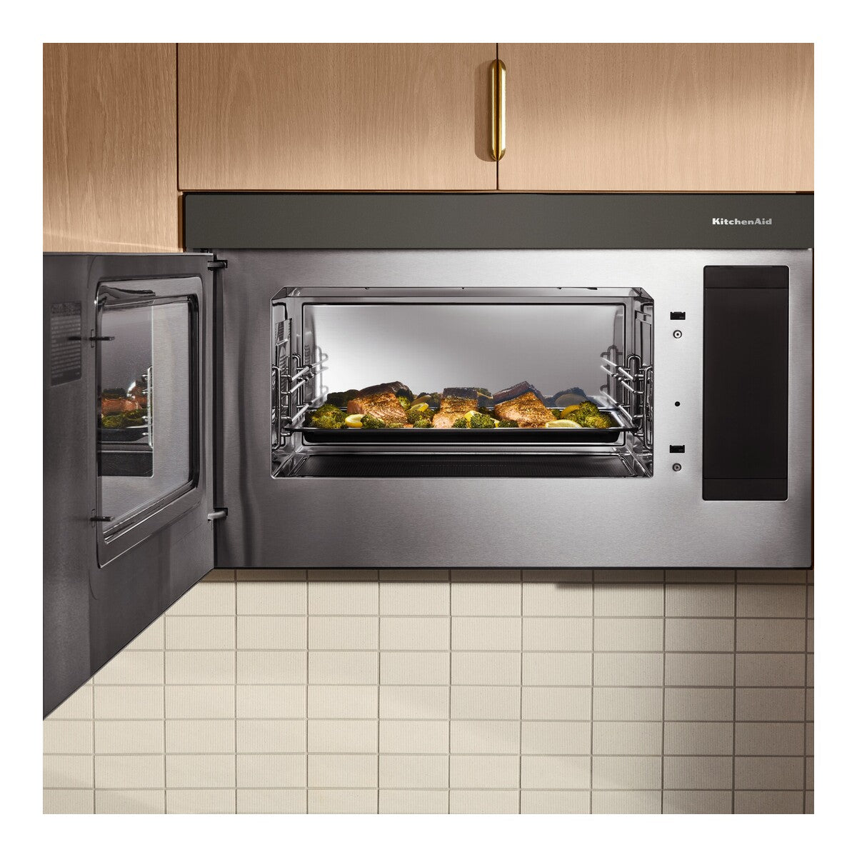 Multifunction Over-the-Range Microwave Oven with Flush Built-In Design