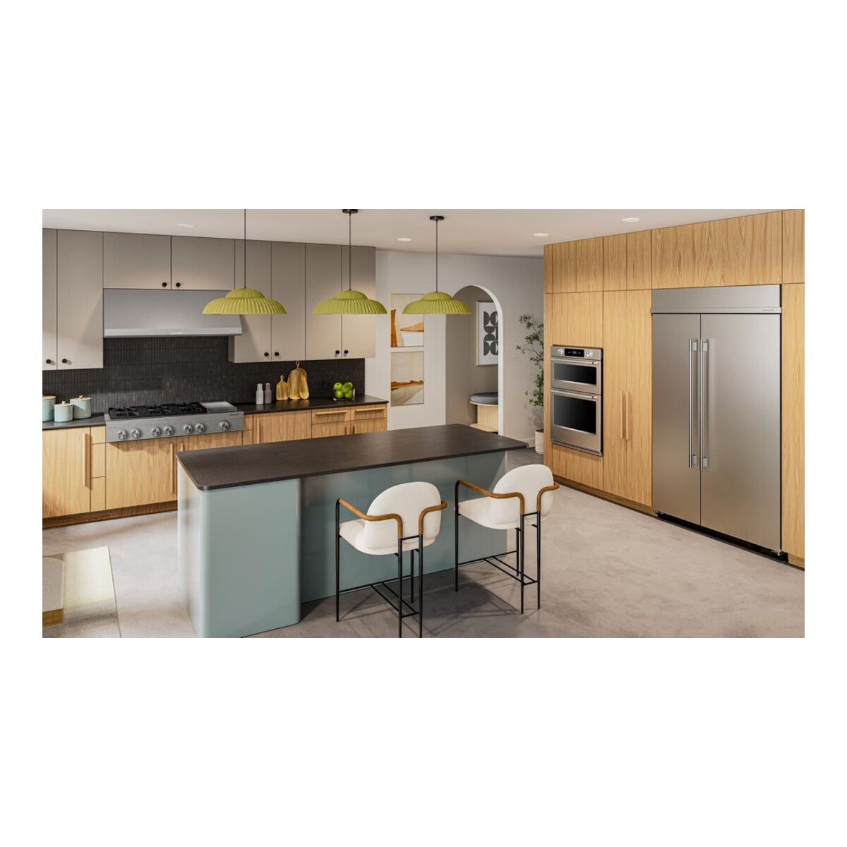 KitchenAid® 48-inch 6-Burner Gas Commercial-Style Rangetop with Griddle