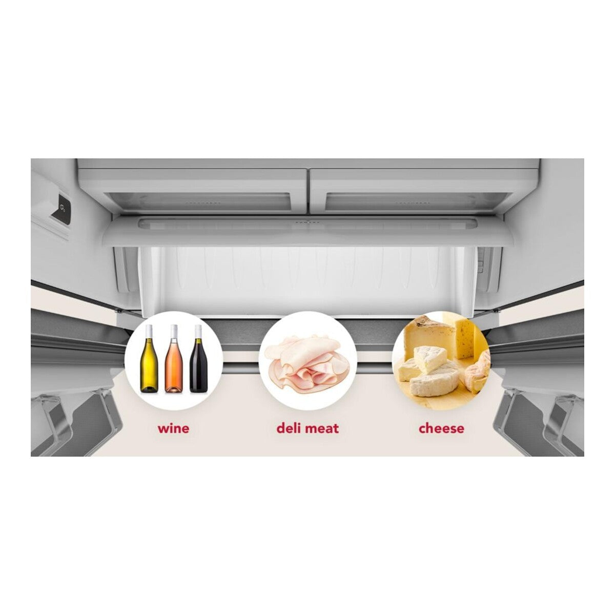 22 Cu. Ft. 36-Inch Counter-Depth French Door Refrigerator with Internal Water Dispenser in PrintShield® Stainless Steel
