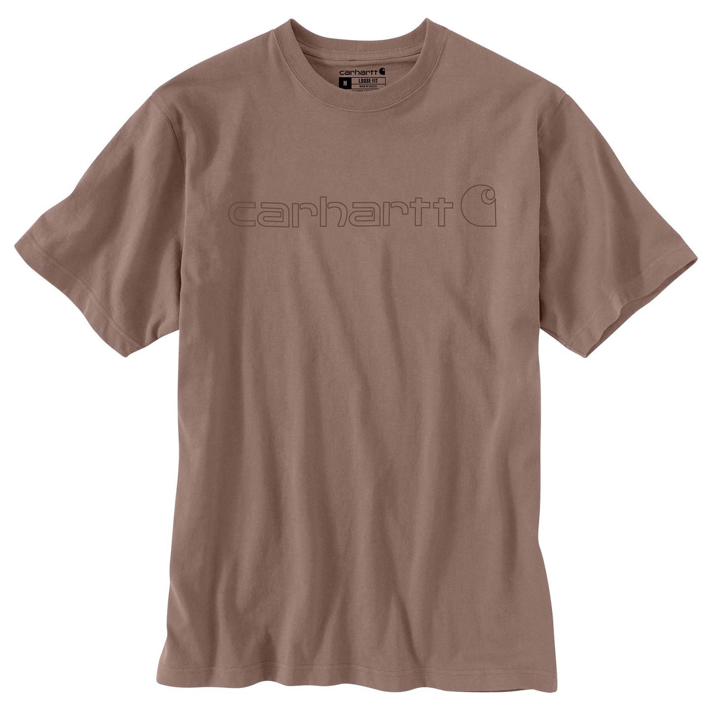 Carhartt Men's Loose Fit Heavyweight Short-Sleeve Logo Graphic T-Shirt