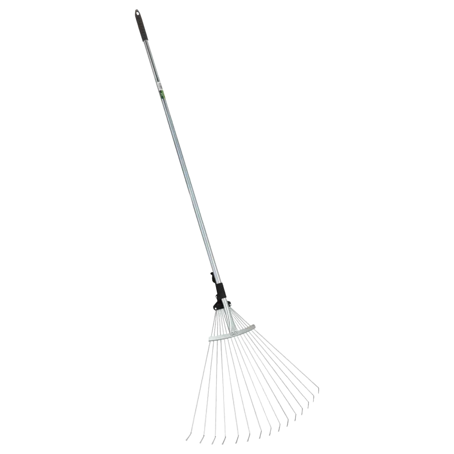 Adjustable steel leaf rake with telescoping handle and flexible tines in Garden Tools and Outdoor Hand Tools collection