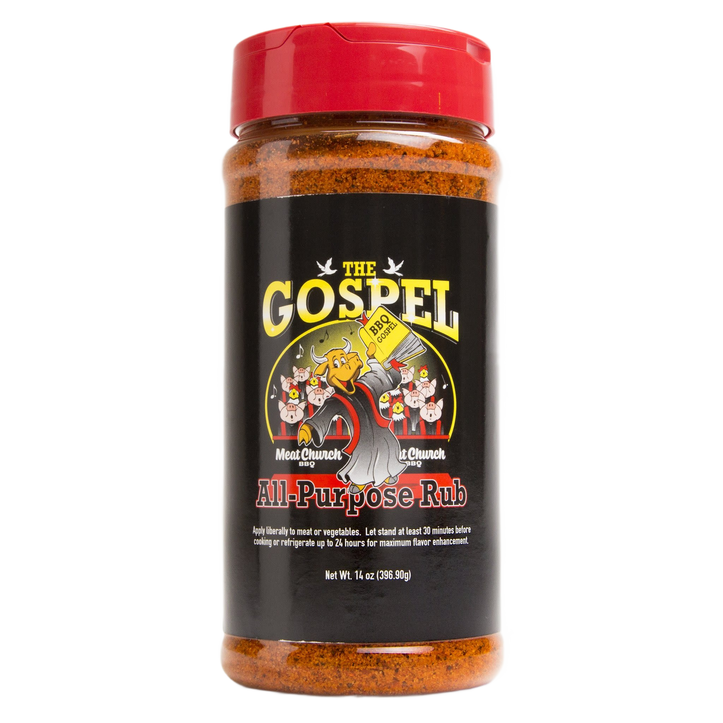 Bottle of gluten free all-purpose BBQ rub with red cap for grilling and outdoor living collections under $50