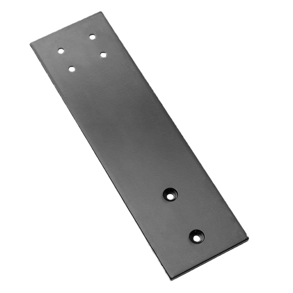 Black steel support brace with multiple mounting holes for shelving and hardware organization under $50 collections