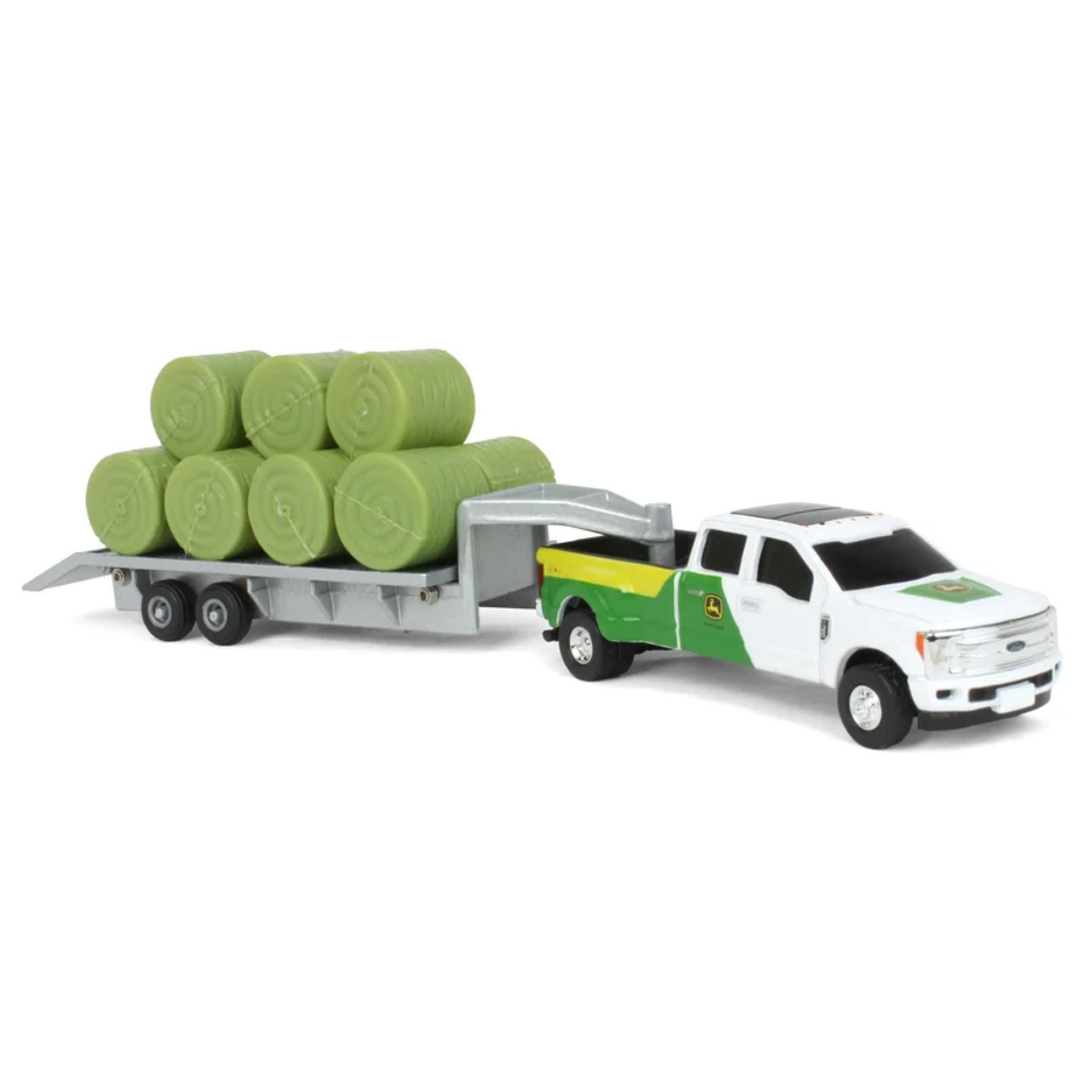 ERTL 1:64 John Deere Pickup And Trailer Round Bales