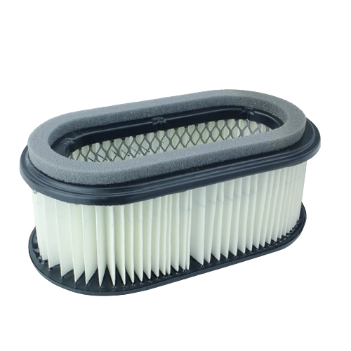 Oval-shaped secondary air filter element with pleated paper and foam seal for John Deere machinery parts and lubricants collections