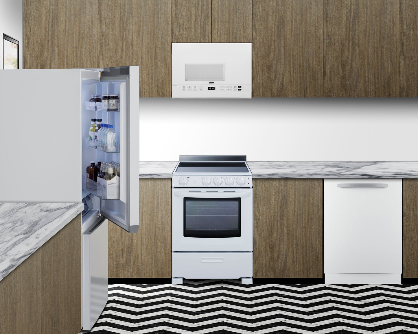 30" Wide Bottom-Mount Refrigerator-Freezer, Counter Depth