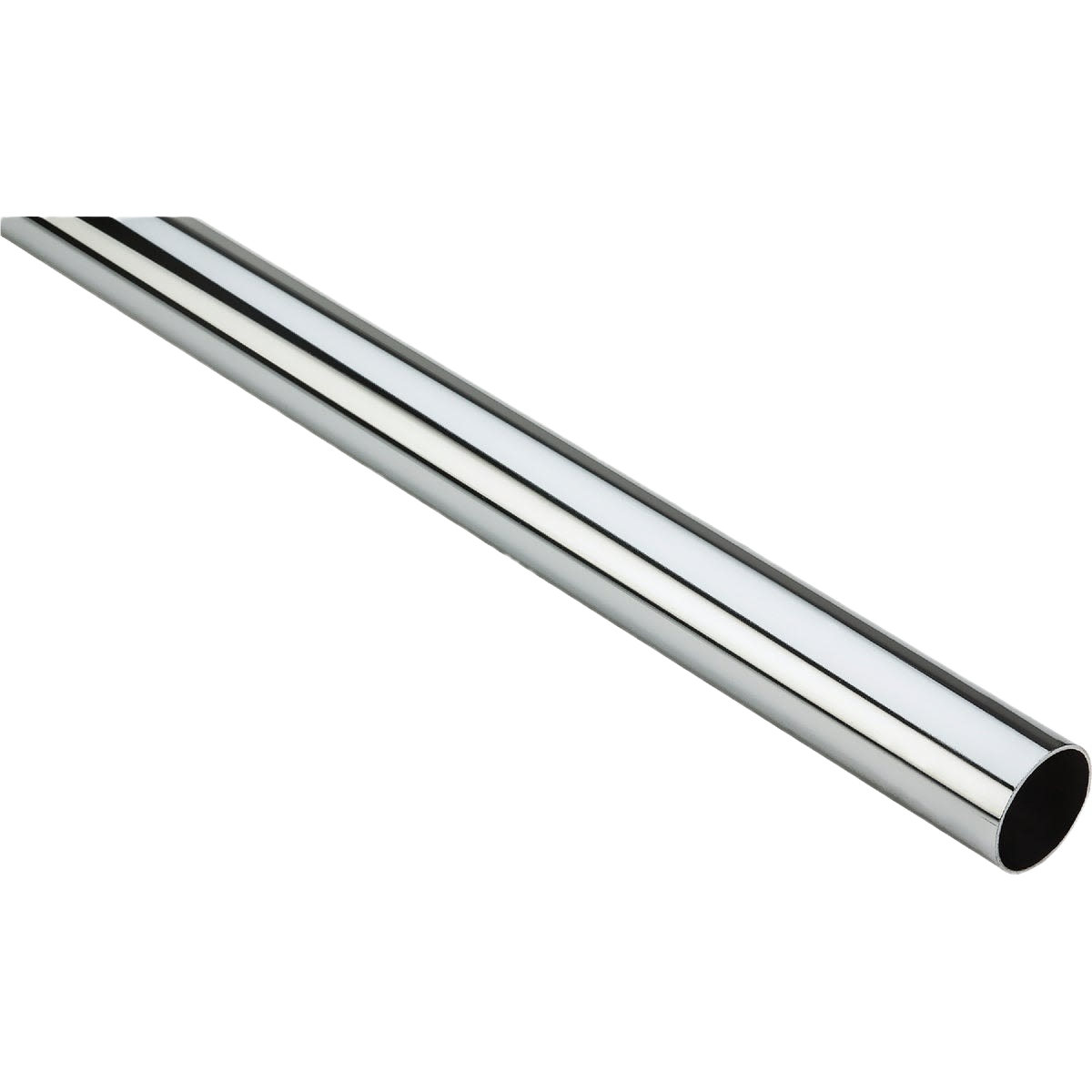 Heavy-duty chrome closet rod for durable closet organization and storage solutions in home improvement collections